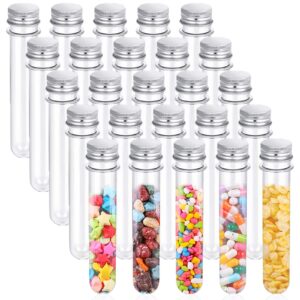 Plastic Test Tubes with Screw-On Caps